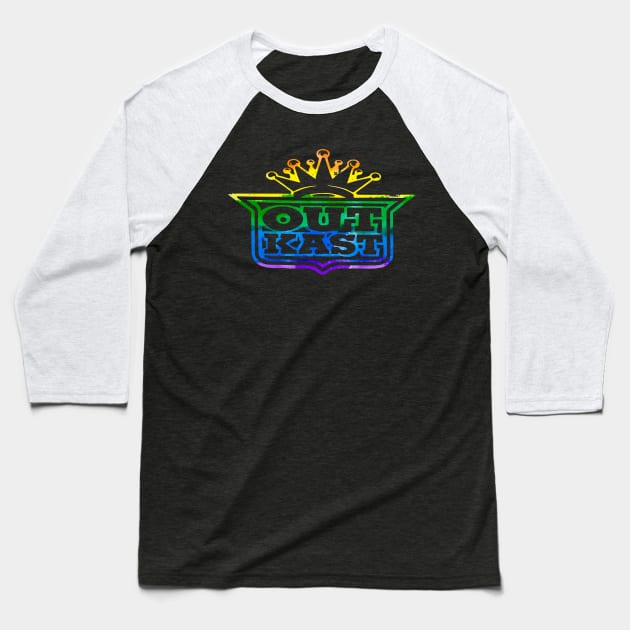 Outkast Rainbow Color Baseball T-Shirt by bacot99